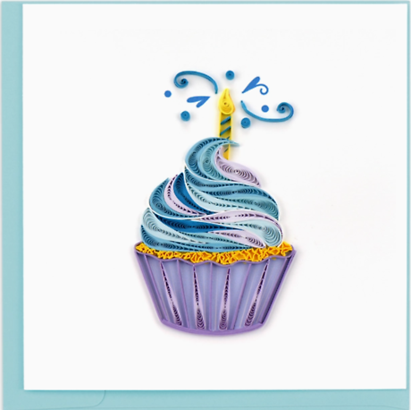 Quilled Cupcake & Candle