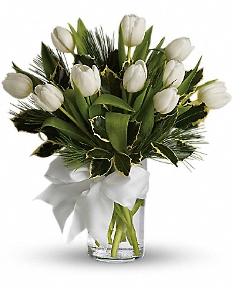 Tulips and Pine
