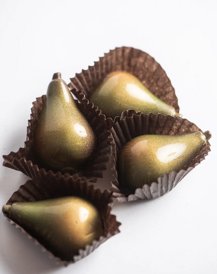 Pear Champagne Truffles