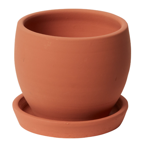Baden Pot with Saucer 4.25\" x 3.75\"
