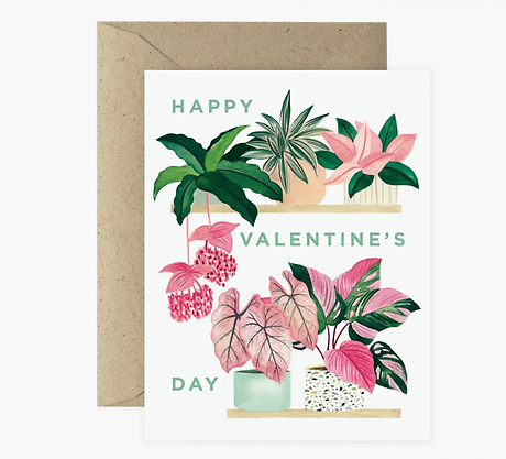 Plant Shelf Valentine Card