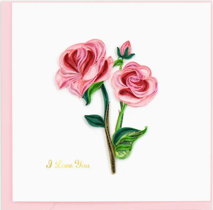 Quilling Card I Love You