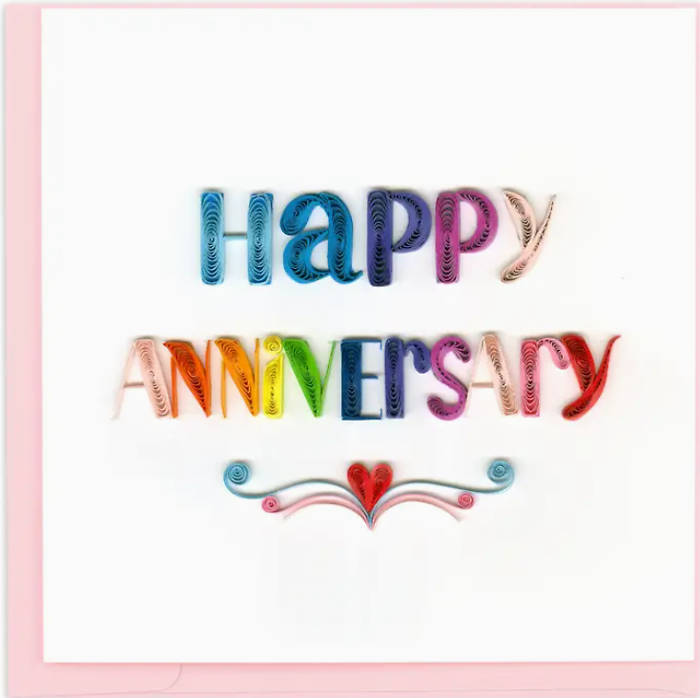 Quilling Card Happy Anniversary