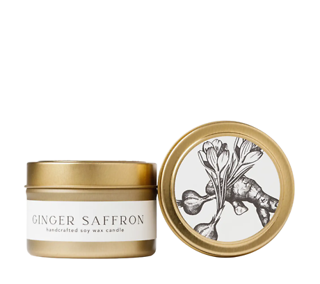 Ginger Saffron Soy Wax Candle