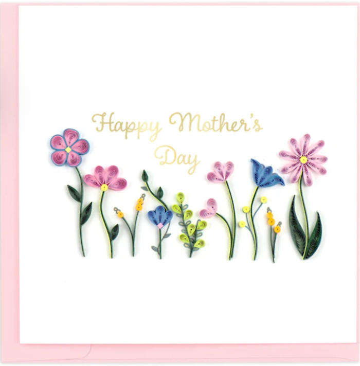 Wildflowers Mother\'s Day Quilling Card