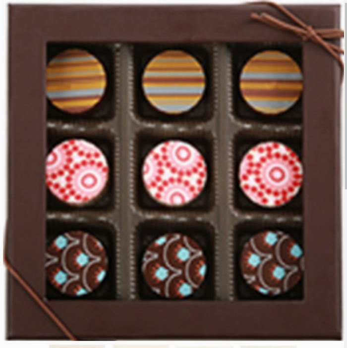 9 Piece Assorted Truffle Gift Box