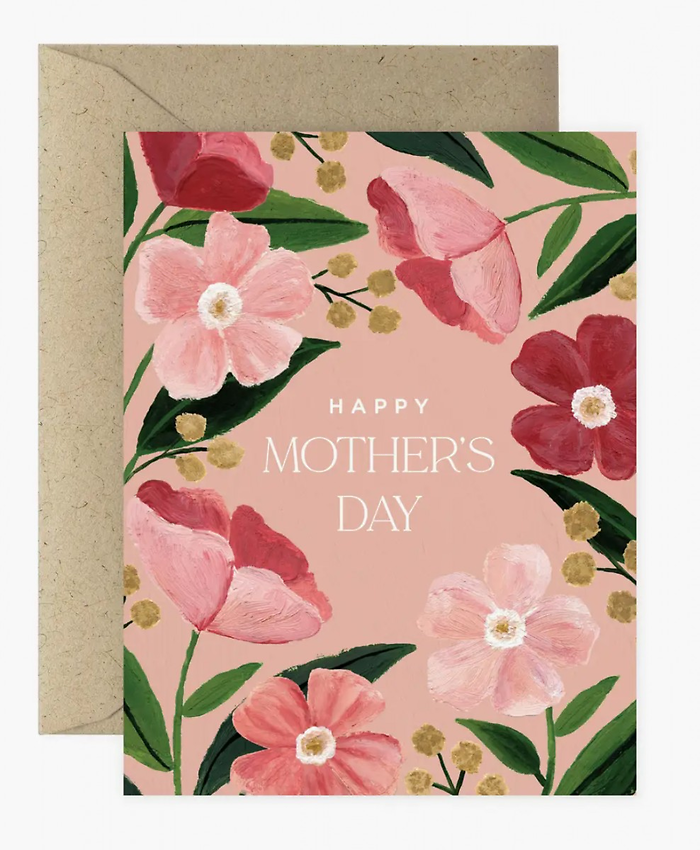Pink Poppy Mother\'s Day Card