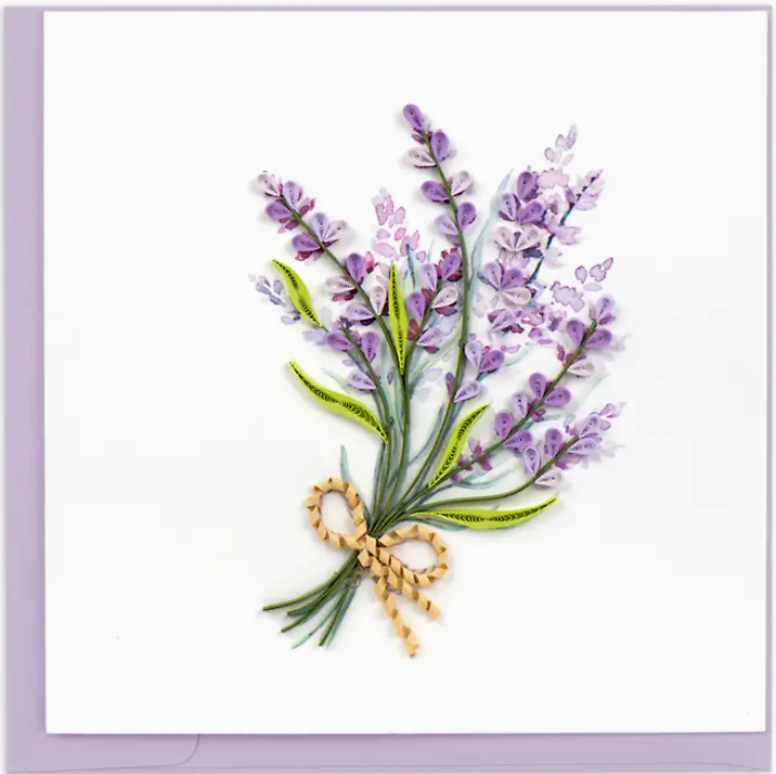 Quilling Card Lavender