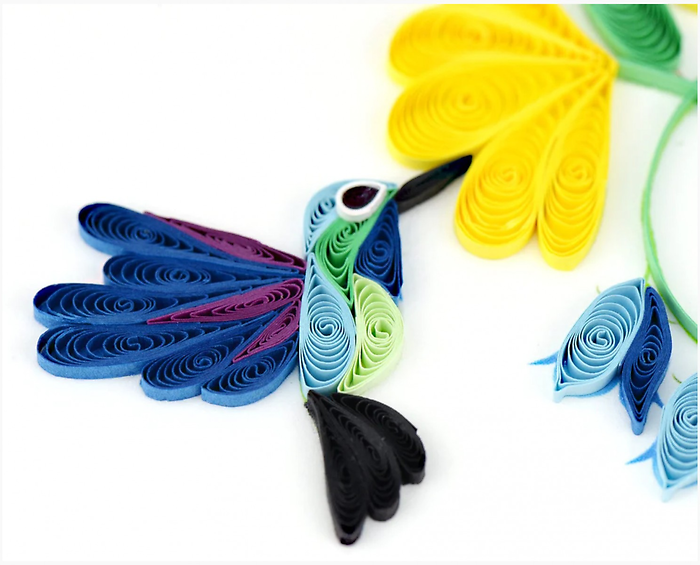 Quilled Birthday Hummingbird