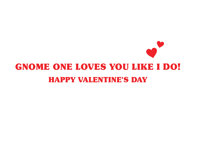 Gnomes Valentine\'s Day Card