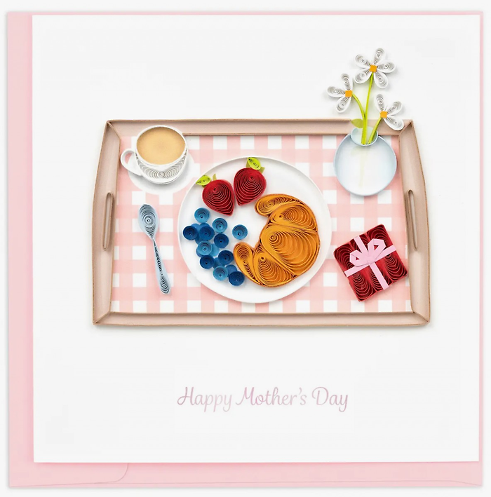 Breakfast in Bed Quilling Card