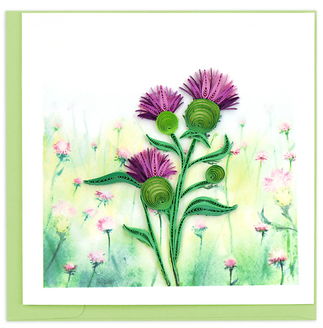 Quilled Thistle Card