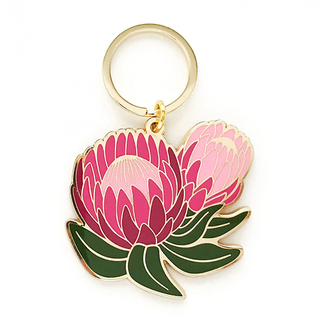 Protea Keychain