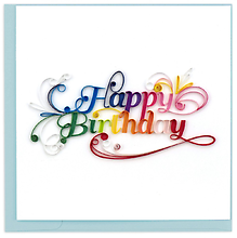 Quilled Happy Birthday Card