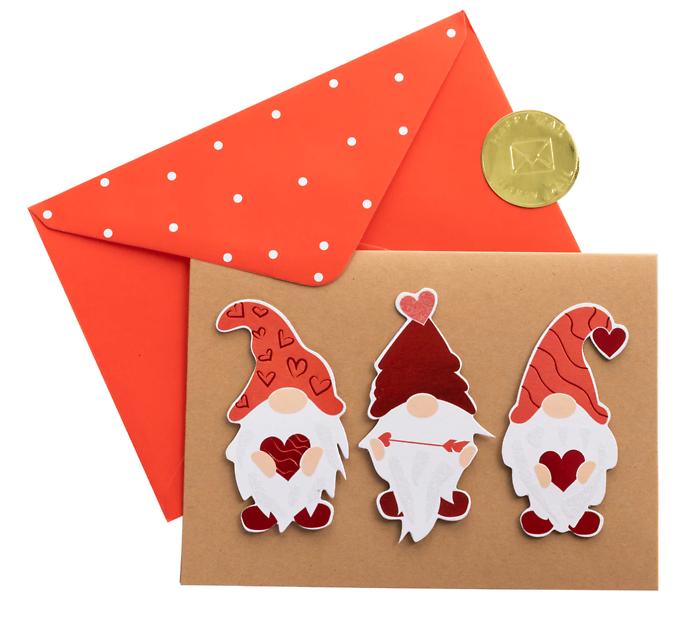 Gnomes Valentine\'s Day Card