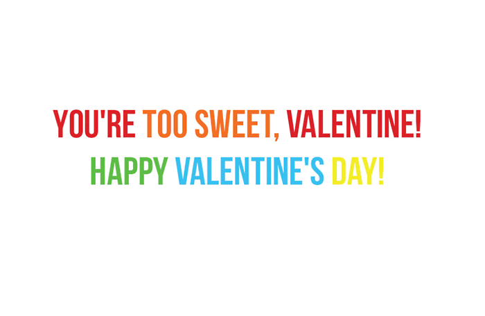 Too Sweet Valentine\'s Day Card